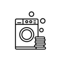 Waschen Symbol Vektor. Wäsche Illustration unterzeichnen. waschen Symbol oder Logo. vektor