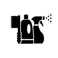 rengöring ikon vektor. renhet illustration tecken. tvättning symbol. vektor
