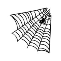 Spindel ikon vektor. halloween illustration tecken. webb symbol spindelnät logotyp. vektor
