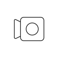 video kamera ikon vektor. film illustration tecken eller symbol. vektor