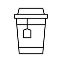 Kaffee Symbol Vektor. Tee Illustration unterzeichnen. heiß trinken Symbol oder Logo. vektor