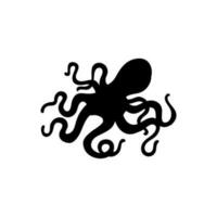 bläckfisk ikon vektor. skaldjur illustration tecken samling. hav symbol eller logotyp. vektor