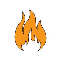 Feuer Symbol Vektor. Flammen Illustration unterzeichnen. Licht Zeichen oder Symbol. vektor