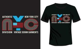 ny york stad typografi t-shirt design vektor illustration