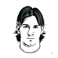 lionel messi silhuett vektor design