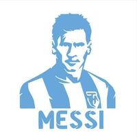 Löwe Messi Silhouette Vektor Design