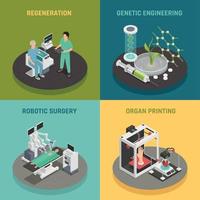 Medizin Zukunftstechnologie Konzept Vektor-Illustration vektor