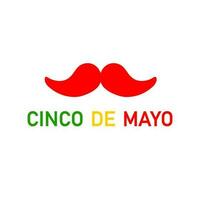 cinco de mayo firande. mexikansk traditionell statlig Semester den där är berömd på Maj 5:a. vektor