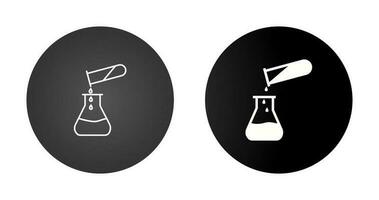 Vektorsymbol für das Gießen von Chemikalien vektor