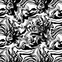 nahtlose Textur des abstrakten Schwarz-Weiß-Marmors. monochromer abstrakter Hintergrund. handgezeichnete Illustration. hochwertige Illustration vektor