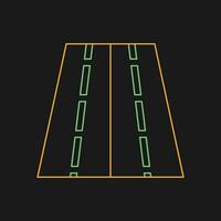 Zwei-Wege-Straßenvektorsymbol vektor