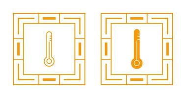 Vektorsymbol für die Temperaturprüfung vektor