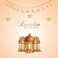 islamisches Festival Ramadan Kareem Hintergrund mit islamischer Laterne und Hintergrund