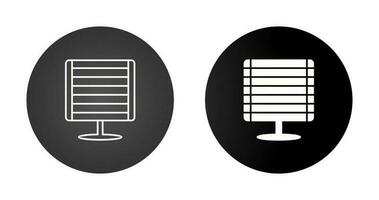 Vektorsymbol für Infrarotheizung vektor