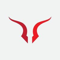 Red Bull Stier Logo Vorlage Vektor-Symbol Illustration vektor