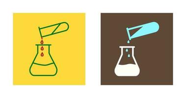 Vektorsymbol für das Gießen von Chemikalien vektor