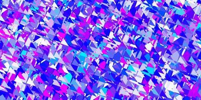 ljusrosa, blå vektorstruktur med slumpmässiga trianglar. vektor