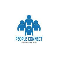 Menschen Verbindung Sozial Medien Netzwerk Geschäft vektor