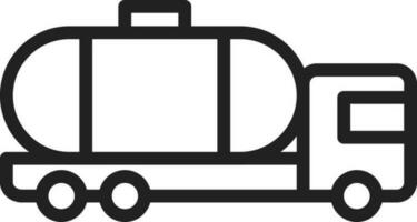 Tanker LKW Symbol Vektor Bild.