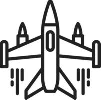 Kämpfer Jet Symbol Vektor Bild.