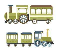 barn tåg, miniatyr- transport för barn vektor