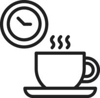 Kaffee brechen Symbol Vektor Bild.