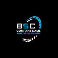 bsc Brief Logo kreativ Design mit Vektor Grafik, bsc einfach und modern Logo. bsc luxuriös Alphabet Design