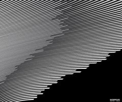 abstrakte verzogene diagonale gestreifte Hintergrund gebogene verdrehte schräge Wellenlinien Design vektor