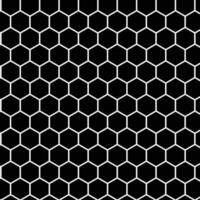 abstrakt geometrisch schwarz Hexagon Muster Kunst. vektor