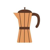 Geysir Kaffee Hersteller Vektor Illustration