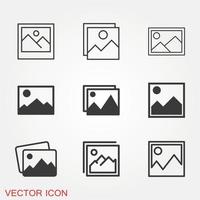 Bildsymbole eingestellt vektor