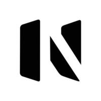 Buchstabe n-Logo-Vektor vektor