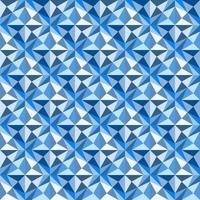detta är ett månghörnigt blått geometriskt mönster med stjärnor och trianglar vektor