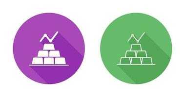 Vektorsymbol für Goldbarren vektor