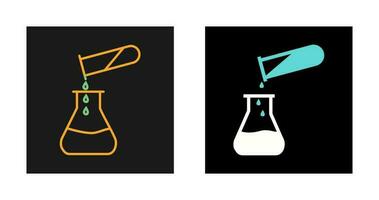 Vektorsymbol für das Gießen von Chemikalien vektor