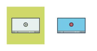 Video-Player-Vektorsymbol vektor
