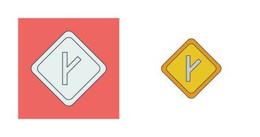 verknüpftes Straßenschild-Vektorsymbol vektor