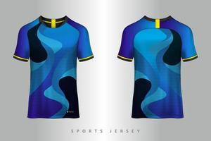fotbollströja och t-shirt sport mockup mall grafisk design för fotbollssats vektor