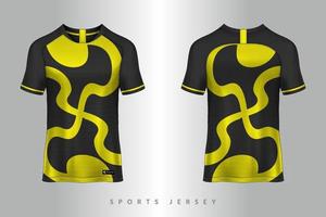 Fußball Trikot und T-Shirt Sport Modell Vorlage Grafikdesign für Fußball-Kit vektor