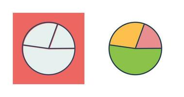 Kreisdiagramm-Vektorsymbol vektor
