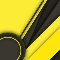 svart och gul material design bakgrund. vektor