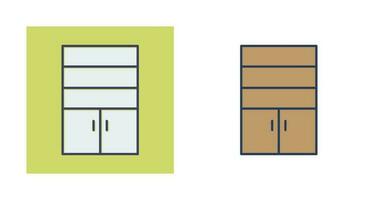 Schrank mit Vektorsymbol Regale vektor