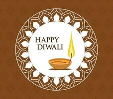 diwali firande lampa kort vektor