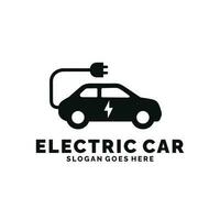 Elektroauto-Logo-Design-Vektor vektor