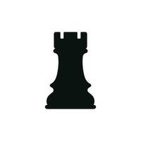Felsen Schach Symbol isoliert auf Weiß Hintergrund vektor