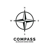 Kompass Logo Design Vektor Illustration