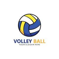vektor volleyboll logotyp mall