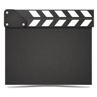 realistischer Movie Clapper Board Vektor