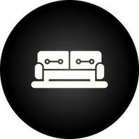 Sofa-Vektor-Symbol vektor