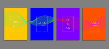 minimale abstrakte Vektor-Halbtonabdeckung Design-Vorlage vektor